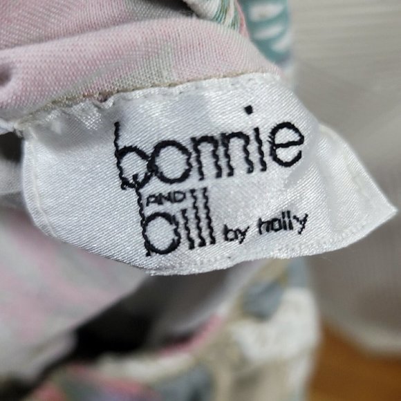 Vintage Circle Skirt Size Small long midi Floral Moth Cottagecore Elastic Waist - Picture 6 of 7